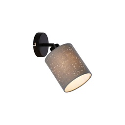 [20007507] Luce spot grigio Ø 13 cm con lampadina E27 25W