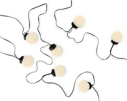 [20035667] Luci Di Natale 20 Led Bianco Caldo 950Cm Filo Nero 