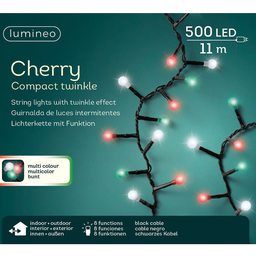 [20035690] Luci di natale Cherry 500 led 11m multicolor
