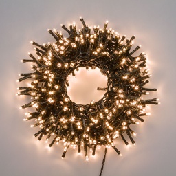 [20100260] MiniCluster ø6cm NTL 1500 LED BIANCO CALDO 4+30,5m
 Luci di Natale