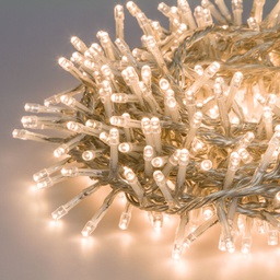 [20100264] MiniCluster ø6cm XNTL 720 LED BIANCO CALDO 4+14,9m Luci di Natale