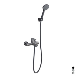 [DFLEX-234-L130-NE] Miscelatore monocomando vasca nero opaco
