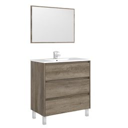 [DFLEX-142-FDK21-NK080] Mobile Bagno Dakota/Drake 3 Cassetti (Da Montare)