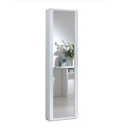 [TEREL328B/BIANCO] Mobile Con Anta Telaio A Specchio Sette Ripiani bianco specchio cornice bianco