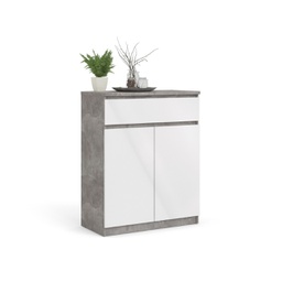 [CAP91126] Mobile Multiuso 2 Ante e 1 Cassetti Naia Cm. 80 x 40 x 100h