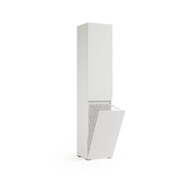 [TEREL124B] Mobile Multiuso Con Cestello Porta Biancheria bianco