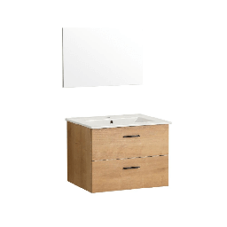 [FZ92569] Mobile bagno sospeso Lario rovere 80x46