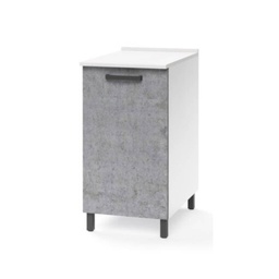 [AZ90074] Mobile base con anta per cucina colore grigio cemento Cm 40x50xH 85 1 anta