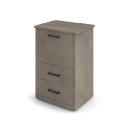 [AZ25444] Mobile sitro con 2 cassetti colore Argilla H89x57x44cm
