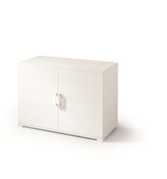[TEREL114B] Mobiletto Con Doppia Anta E Un Ripiano bianco ante bianco