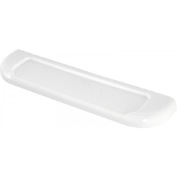 [FER417002] Moderna e funzionale mensola portaoggetti da bagno in plastica ABS bianca - modello Gioia