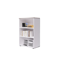 [AZ26601] Modulo da ufficio a giorno tre vani con top  colore Olmo H129x90x45cm
