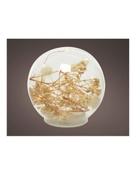 [19974569] Onda decorativa microled con elementi naturali ø12cm, 8 led, luce calda