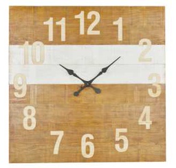 [V9108700000] Orologio quadrato legno ea-6429 cm. 91