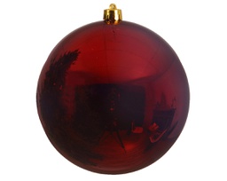 [20102236] Pallina Di Natale Pallina Natalizia Infrangibile Lucida Colore Rosso Scuro Ø 40Cm 1 Pz