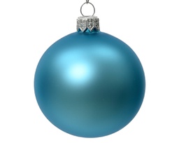 [20102336] Pallina di Natale Palline di vetro opaco colore zucchero blu ø 8cm