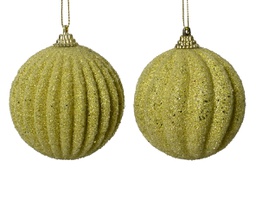 [20102424] Pallina di Natale Schiuma per palline brillantini perline 2ass colore pistacchio ø 8cm