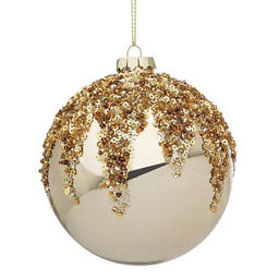 [20036745] Pallina di Natale colore oro TRIUMPH Ø10 cm
