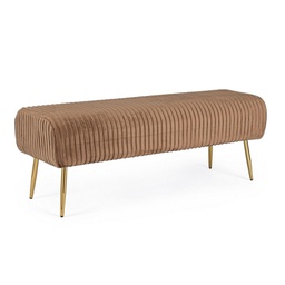 [B0720598] Panca 2 posti Selena color Bronzo in velluto