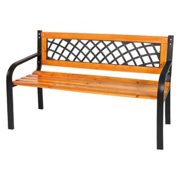 [DFL6130360] Panchina 'Gurzia' Cm. 118 X 50 X H.75 - Nera
