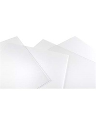 [016025] Pannello in Polistirene Trasparente Rigido Sintetico da 50x50 cm con spessore di 2 mm.