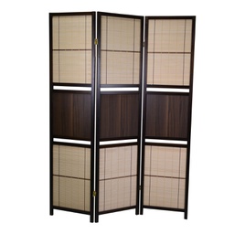 [V4214350000] Paravento 3a noce cm 44x2,1xh178,5