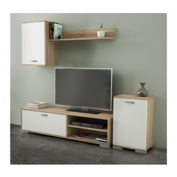 [CAP97003] Parete Attrezzata 170 x 36 x 190 Rovere