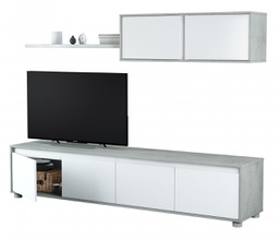 [CAP96404] Parete Attrezzata Alida  41 x 200  x 43h Cemento