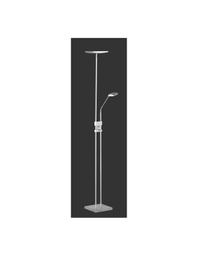 [TRIOR42562107] Piantana 2 Led Luke Nichel Luce Orientabile Trio Lighting