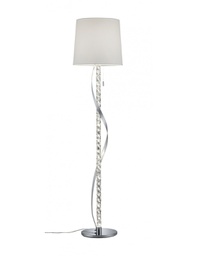 [TRIO422970206] Piantana Cannes II Con Fusto Illuminato Led Cromo Trio Lighting