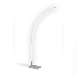 [LAZER/T/190/MTB] Piantana in Metallo Bianco con Finitura in Alluminino Cm. 70 x 24 x 192h