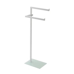 [FER810010] Piantana porta asciugamani in vetro Full Bianca