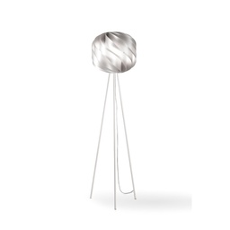 [GL/3P/163/SVR] Piantana treppiedi Silver in Metallo Cm. 40 x 163 h