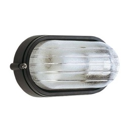 [SOV701/06] Plaf.Grande E27  linea industriale ovale  nero