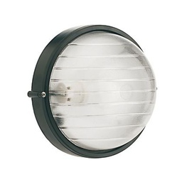 [SOV781/06] Plaf.Grande E27  linea industriale tonda  nero
