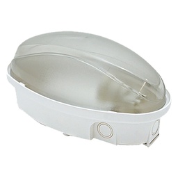 [DFL8087984] Plafoniera 'Ovale' Calotta Opalina - Luce Naturale