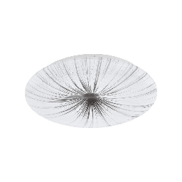 [1930251] Plafoniera Applique Nieves Led Bianco Decoro Bianco E Argento Eglo