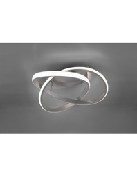 [TRIOR62051107] Plafoniera Course Nichel Spirale Led 18w Dimmerabile Ø45 cm Trio Lighting