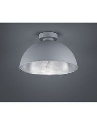 [TRIOR60121087] Plafoniera Cupola Jimmy 1xE27 Alluminio E Argento Ø31 cm Trio Lighting