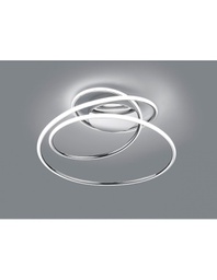 [2002667] Plafoniera Design Vortice Cromo Led Dimmer 4000k Bologna Trio Lighting