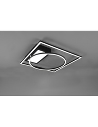 [TRIO620510332] Plafoniera Downey Led 34w Nero L64 cm Dimmerabile Trio Lighting