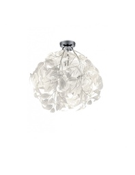 [TRIOR60461001] Plafoniera Foglie Decorative Lavabili Bianche Leavy Trio Lighting