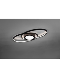 [TRIOR62991142] Plafoniera Galaxy Doppia Spirale Antracite Led 27w Dimmerabile Trio Lighting