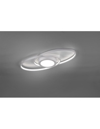 [TRIOR62991187M] Plafoniera Galaxy Doppia Spirale Titanio Led 27w Dimmerabile Trio Lighting