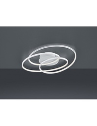 [TRIO673916031] Plafoniera Gale 3 Cerchi Bianco Opaco Led 38,5w Dimmerabile L60 cm Trio Lighting