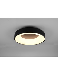[TRIO671210132] Plafoniera Girona Led 27w Dimmerabile Nero Ø45 cm Trio Lighting