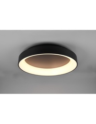 [TRIO671290132] Plafoniera Girona Led 48w Dimmerabile Nero Ø60 cm Trio Lighting