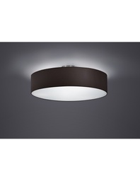 [TRIO603900302] Plafoniera Hotel 3xE27 Paralume Nero Ø50 cm Trio Lighting