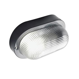 [SOV45/06] Plafoniera In Resina  linea echo ovale  nero