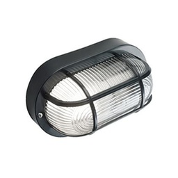 [SOV46/06] Plafoniera In Resina  linea echo ovale  nero